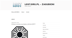 Desktop Screenshot of lost.org.pl